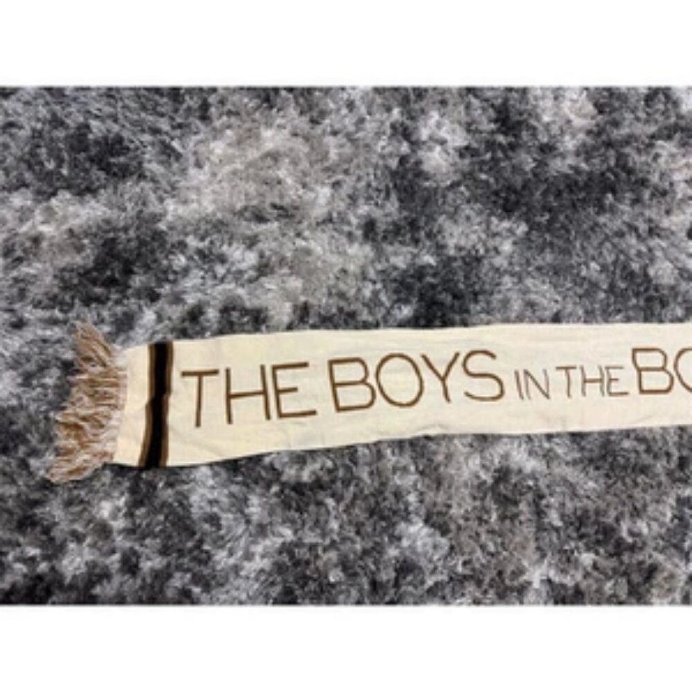 Guinness Unisex Brown Knit Scarf Winter Neck Warmer "The Boys in‎ the Boat"